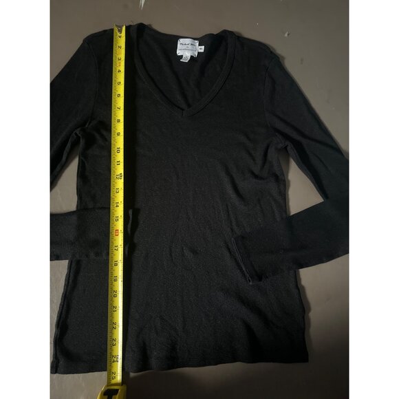 Michael Stars‎ for anthropology women’s long sleeve black shirt size M/L - Picture 2 of 6